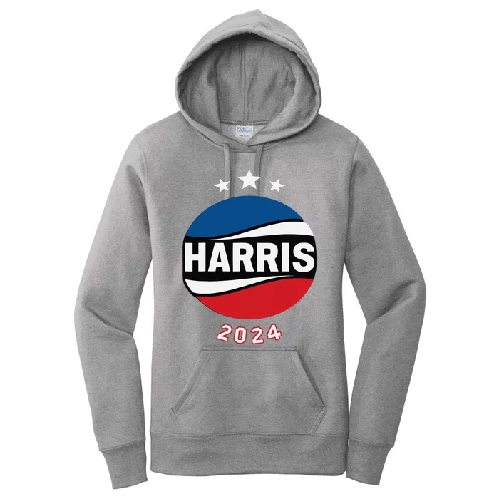 Kamala Harris 2024 Patriotic President Campaign Women's Pullover Hoodie