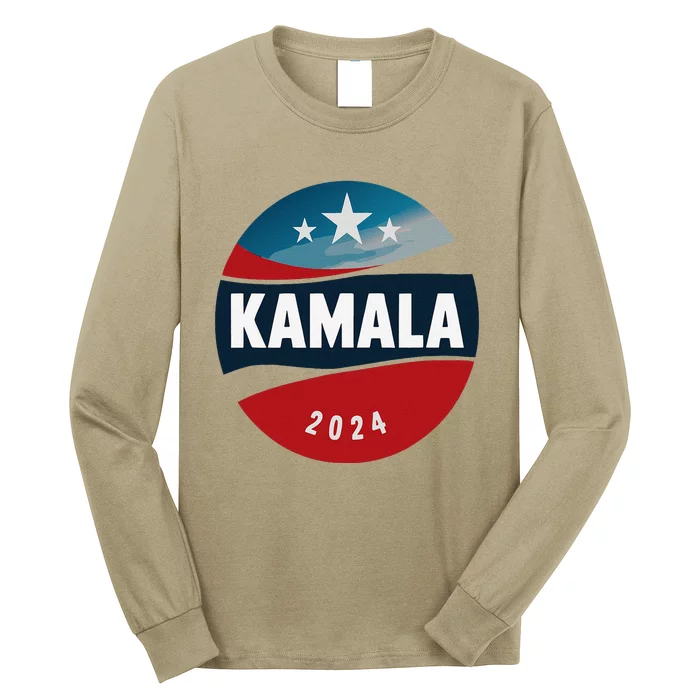 Kamala Harris 2024 Patriotic President Campaign Long Sleeve Shirt