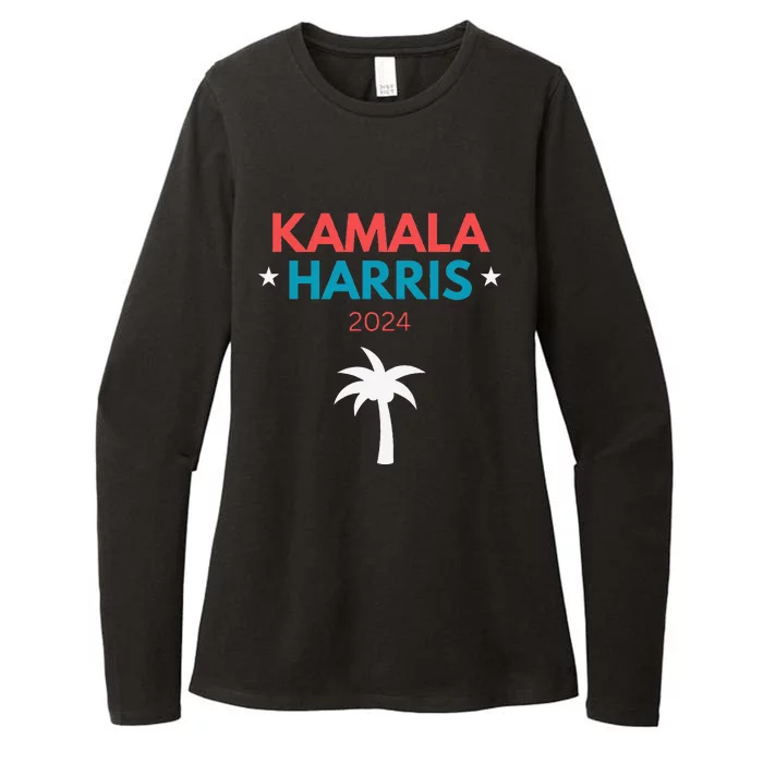 Kamala Harris 2024 Us Election Coconut Funny Meme Design Womens CVC Long Sleeve Shirt