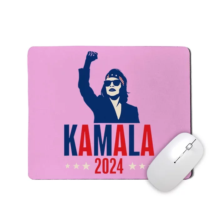 Kamala Harris 2024 Presidential Campaign Patriotic Stance Mousepad