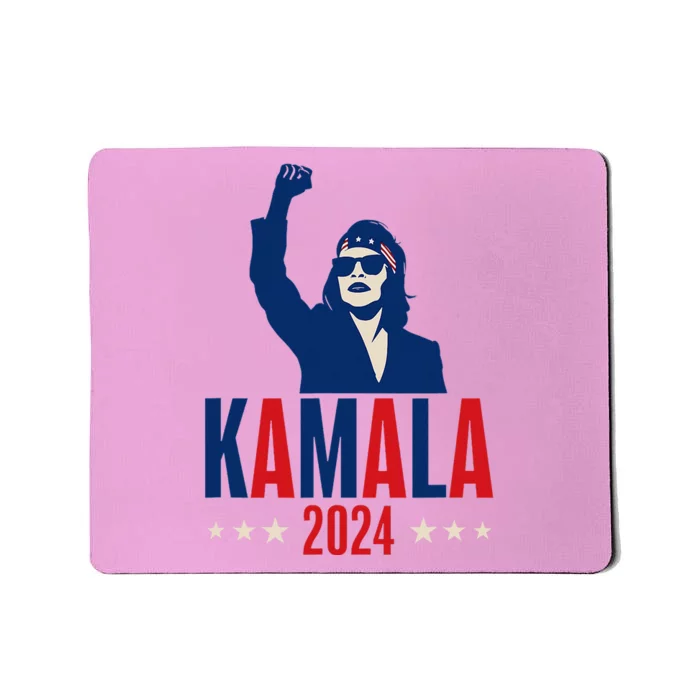 Kamala Harris 2024 Presidential Campaign Patriotic Stance Mousepad