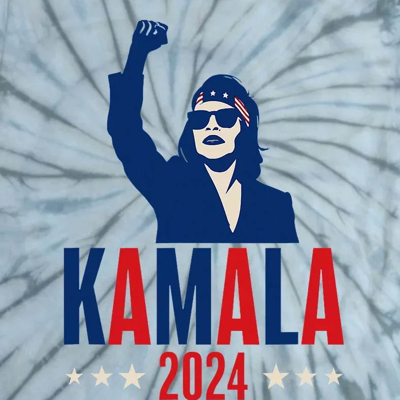 Kamala Harris 2024 Presidential Campaign Patriotic Stance Tie-Dye T-Shirt