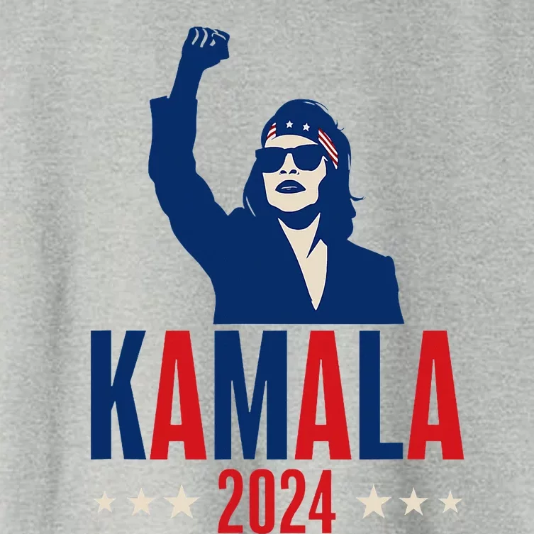 Kamala Harris 2024 Presidential Campaign Patriotic Stance Women's Crop Top Tee