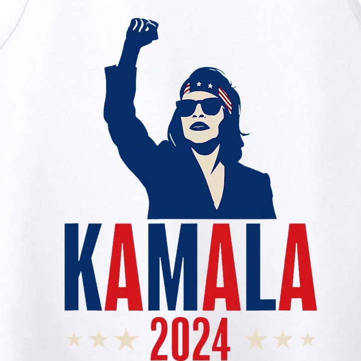 Kamala Harris 2024 Presidential Campaign Patriotic Stance Performance Tank