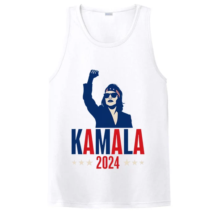 Kamala Harris 2024 Presidential Campaign Patriotic Stance Performance Tank