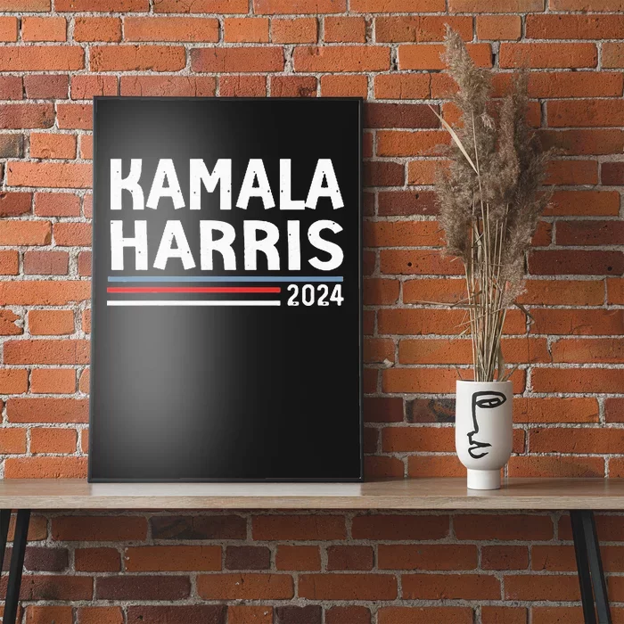 Kamala Harris 2024 President America Flag Vote Poster