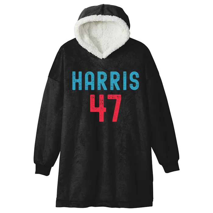 Kamala Harris 2024 Kamala For President Hooded Wearable Blanket