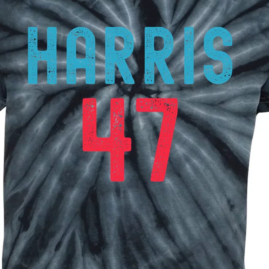 Kamala Harris 2024 Kamala For President Kids Tie-Dye T-Shirt