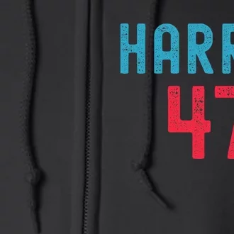 Kamala Harris 2024 Kamala For President Full Zip Hoodie