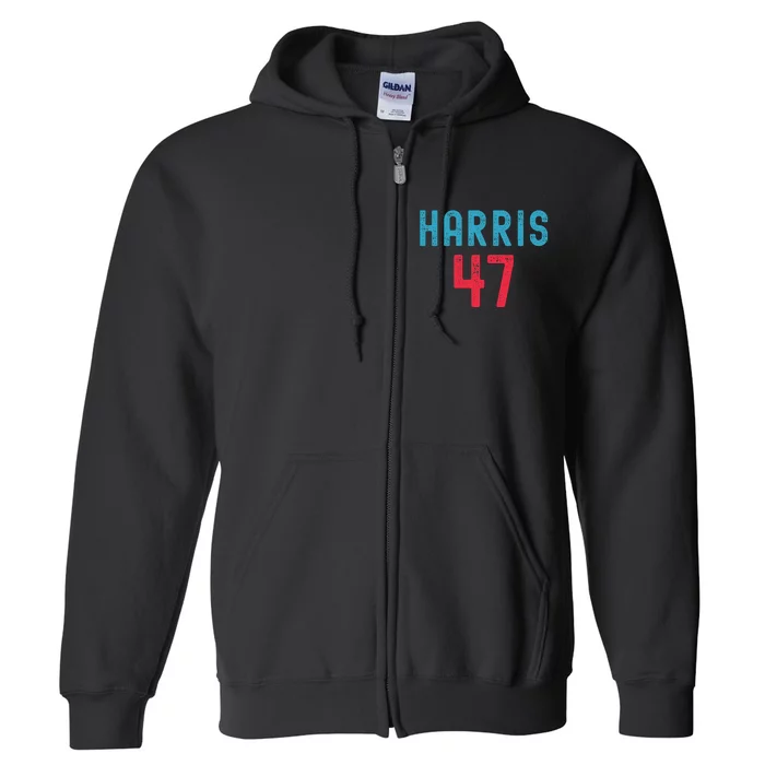 Kamala Harris 2024 Kamala For President Full Zip Hoodie