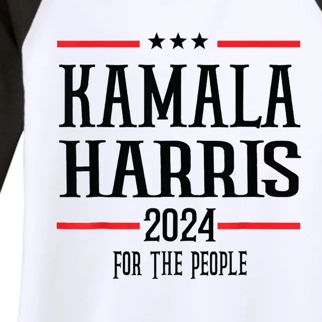 Kamala Harris 2024 Vote Madam Kamala For President 2024 Women's Tri-Blend 3/4-Sleeve Raglan Shirt