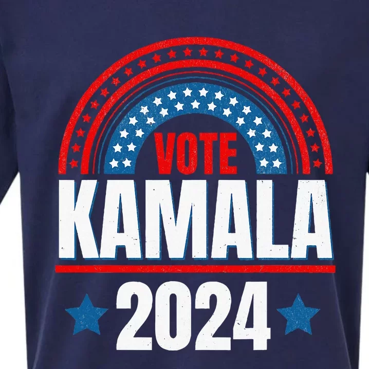 Kamala Harris 2024 Vote For President Election Retro Women Sueded Cloud Jersey T-Shirt