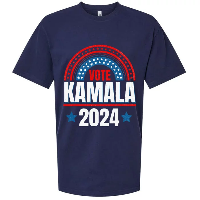 Kamala Harris 2024 Vote For President Election Retro Women Sueded Cloud Jersey T-Shirt