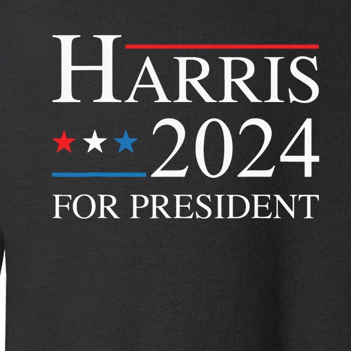 Kamala Harris 2024 For President Election Campaign Toddler Sweatshirt