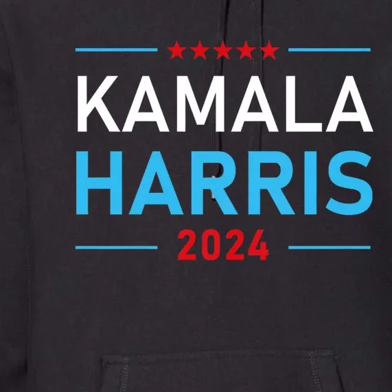 Kamala Harris 2024 Presidential Election Campaign Premium Hoodie