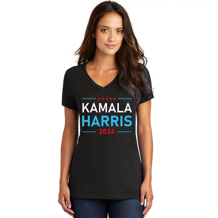 Kamala Harris 2024 Presidential Election Campaign Women's V-Neck T-Shirt