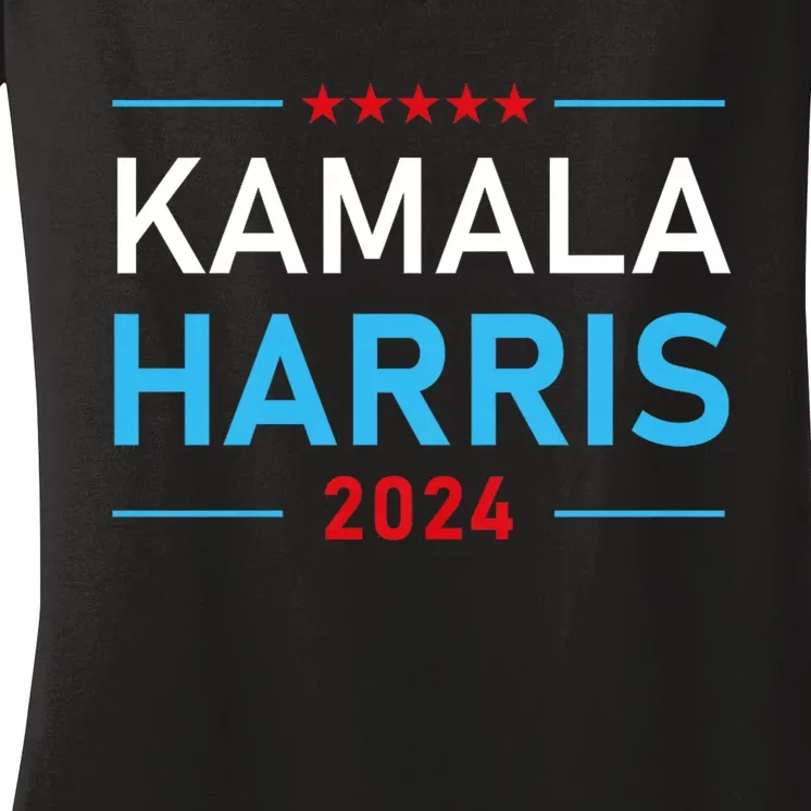 Kamala Harris 2024 Presidential Election Campaign Women's V-Neck T-Shirt