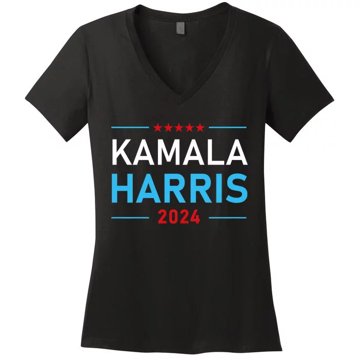 Kamala Harris 2024 Presidential Election Campaign Women's V-Neck T-Shirt