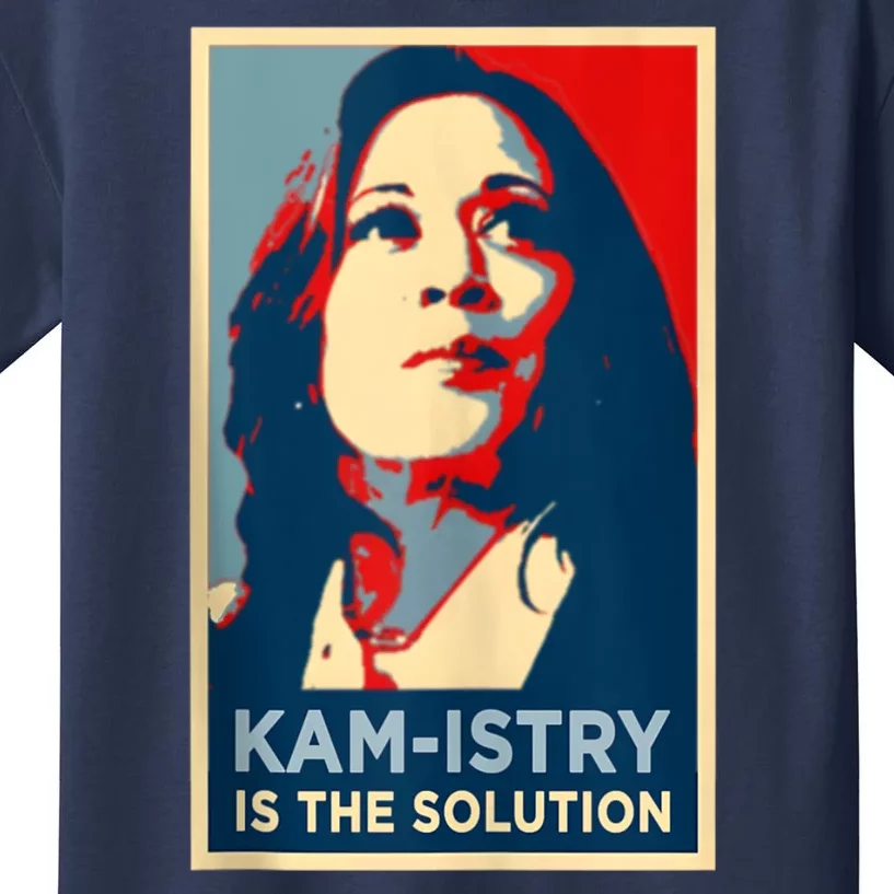 Kamala Harris 2024 Kamistry Is The Solution Steminist Chemistry Team Teacher Kids T-Shirt