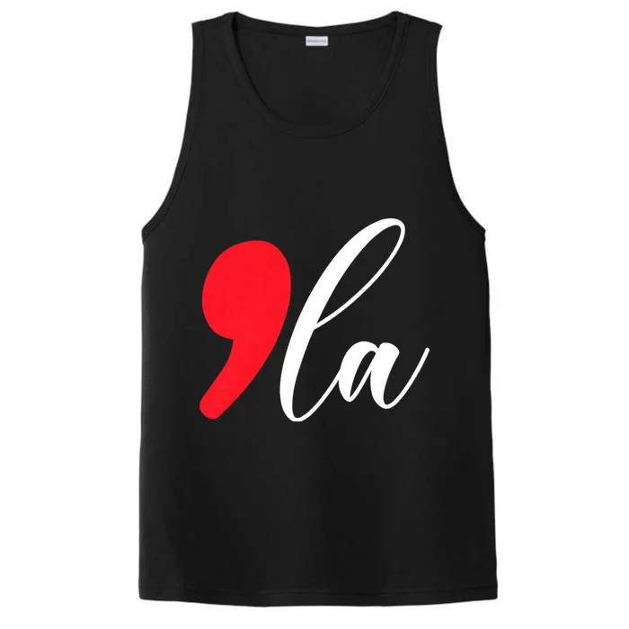 Kamala Harris 2024 President Comma La Performance Tank