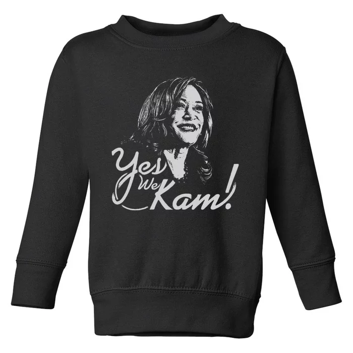 Kamala Harris 2024 Yes We Kam Kamala Harris 2024 Toddler Sweatshirt