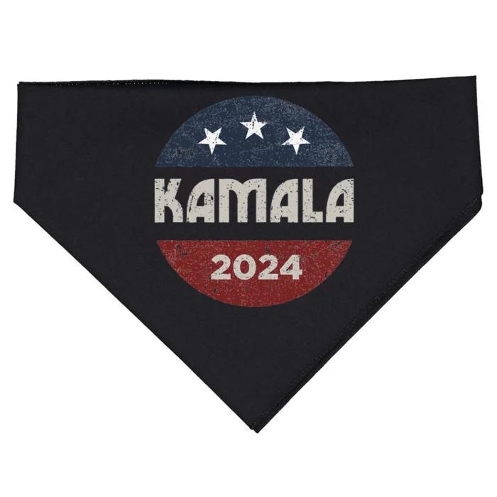 Kamala Harris 2024 For President Campaign USA-Made Doggie Bandana