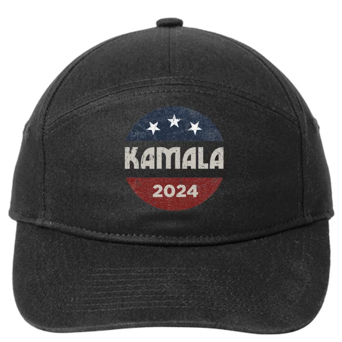 Kamala Harris 2024 For President Campaign 7-Panel Snapback Hat