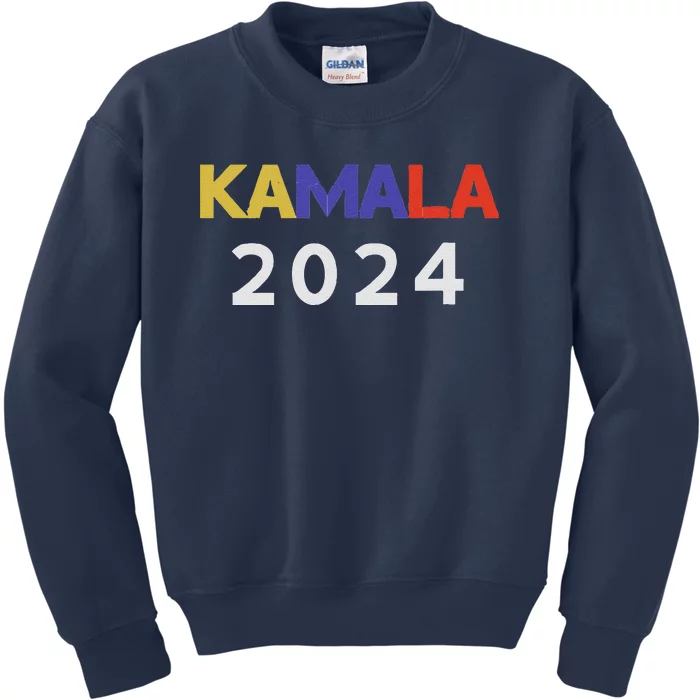 Kamala Harris 2024 For President Kids Sweatshirt