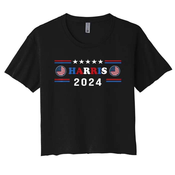 Kamala Harris 2024 For President Kamala Harris Tim Premium Women's Crop Top Tee