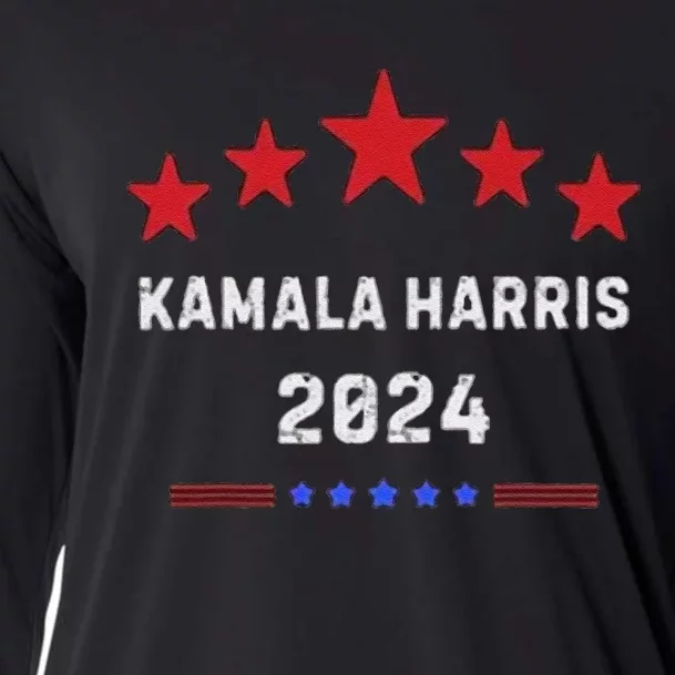 Kamala Harris 2024 For Presidential Campaign Cooling Performance Long Sleeve Crew