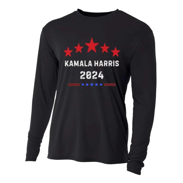 Kamala Harris 2024 For Presidential Campaign Cooling Performance Long Sleeve Crew