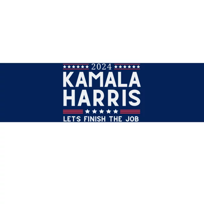 Kamala Harris 2024 Finish The Job Bumper Sticker