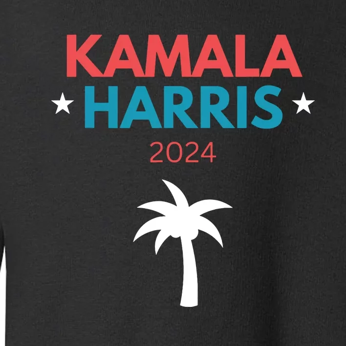 Kamala Harris 2024 Us Election Coconut Funny Meme Design Toddler Sweatshirt