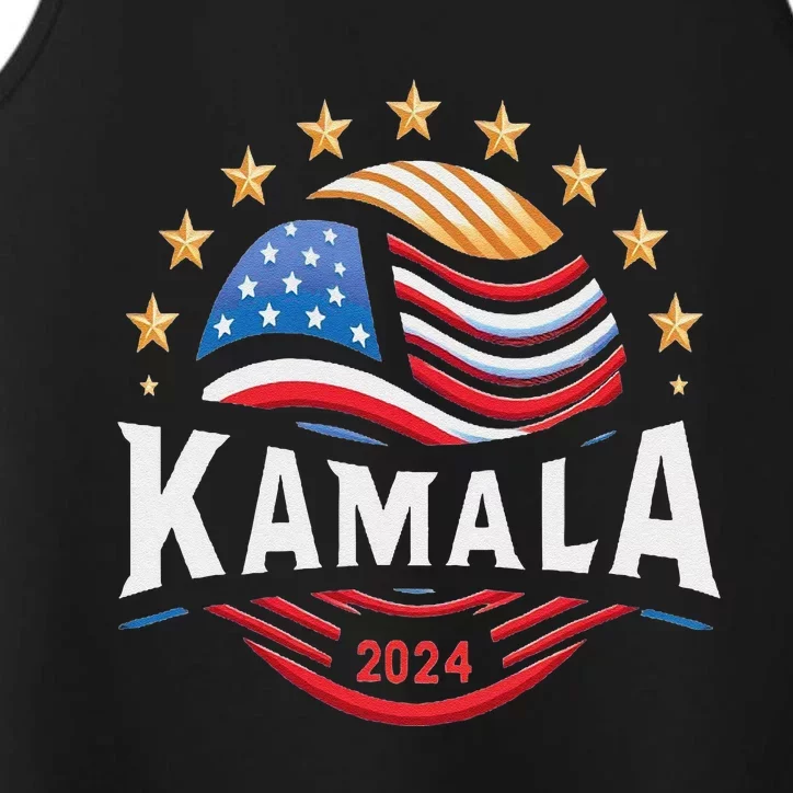 Kamala Harris 2024 President Campaign White Dudes Performance Tank