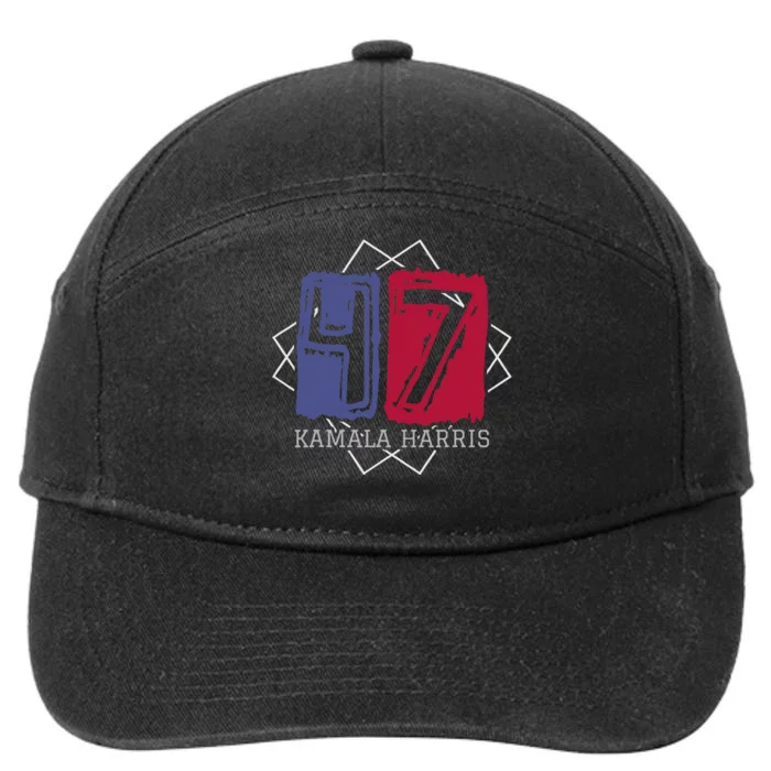 Kamala Harris 47 Th President Of Usa America 2024 7-Panel Snapback Hat