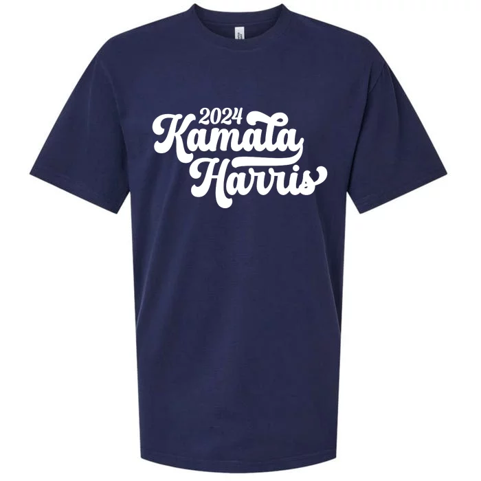 Kamala Harris 47 Feminine Script Sueded Cloud Jersey T-Shirt