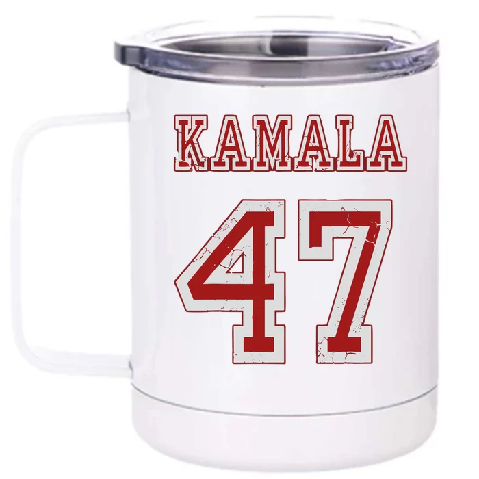 Kamala Harris 47 Th President Usa America 2024 Election Front & Back 12oz Stainless Steel Tumbler Cup