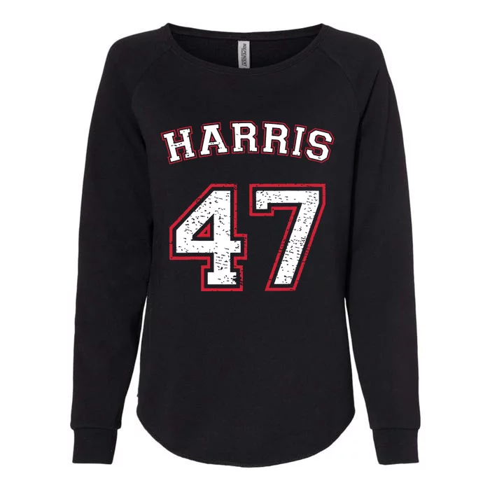 Kamala Harris 47 Womens California Wash Sweatshirt