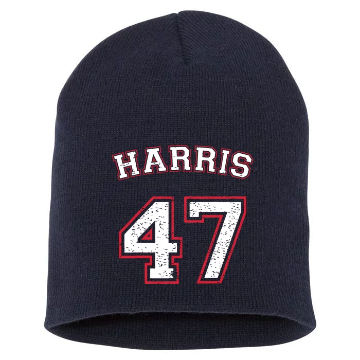 Kamala Harris 47 Short Acrylic Beanie