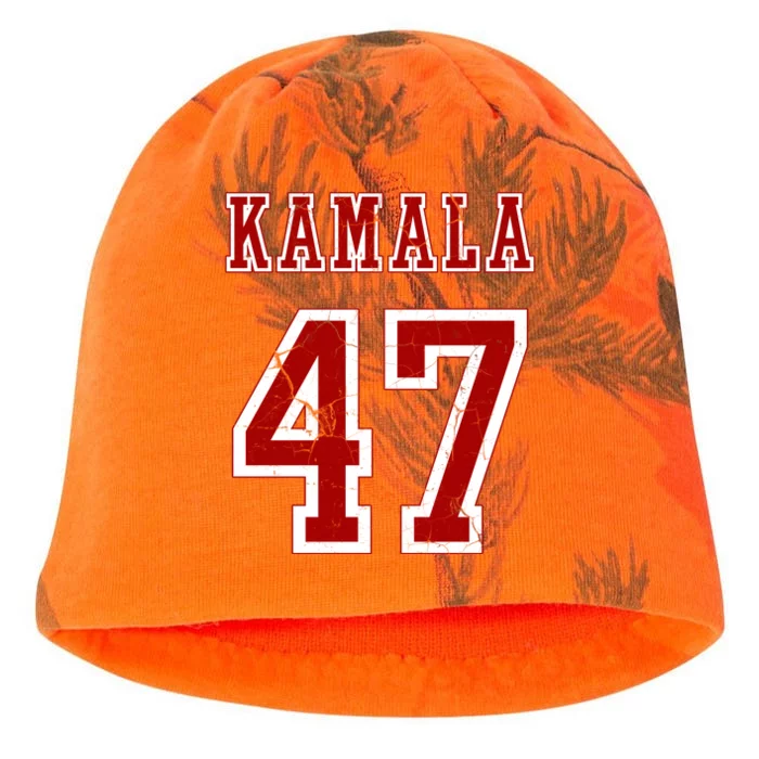 Kamala Harris 47 2024 Election Vintage Kati - Camo Knit Beanie