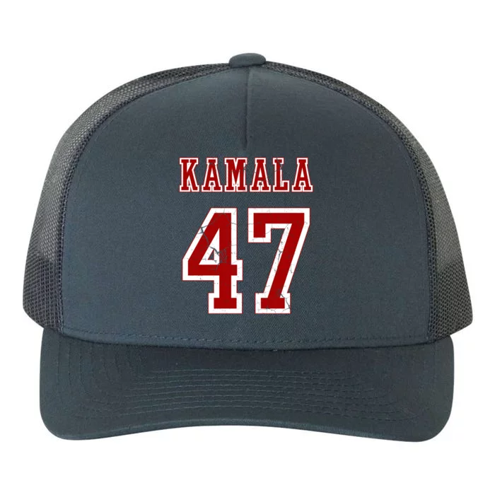 Kamala Harris 47 2024 Election Vintage Yupoong Adult 5-Panel Trucker Hat