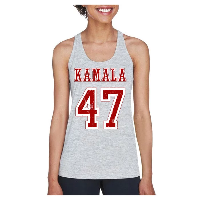 Kamala Harris 47 2024 Election Vintage Women's Racerback Tank