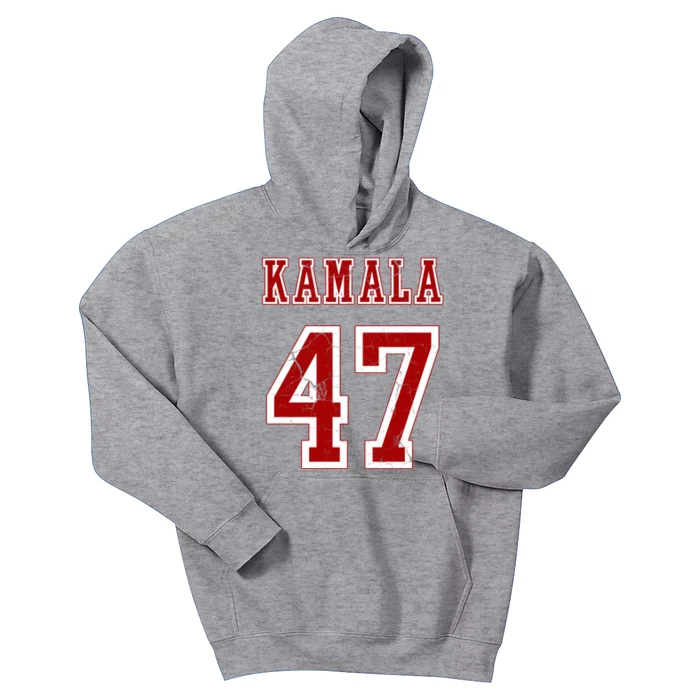 Kamala Harris 47 2024 Election Vintage Kids Hoodie