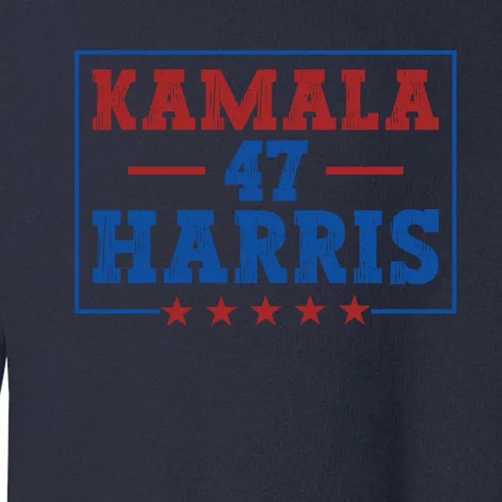 Kamala Harris 47 Toddler Sweatshirt