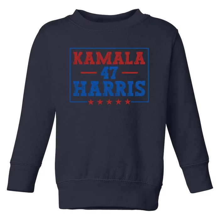 Kamala Harris 47 Toddler Sweatshirt