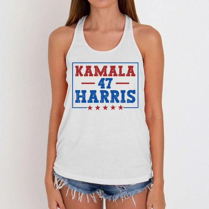 Kamala Harris 47 Women's Knotted Racerback Tank