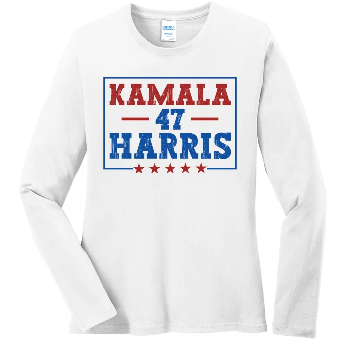 Kamala Harris 47 Ladies Long Sleeve Shirt