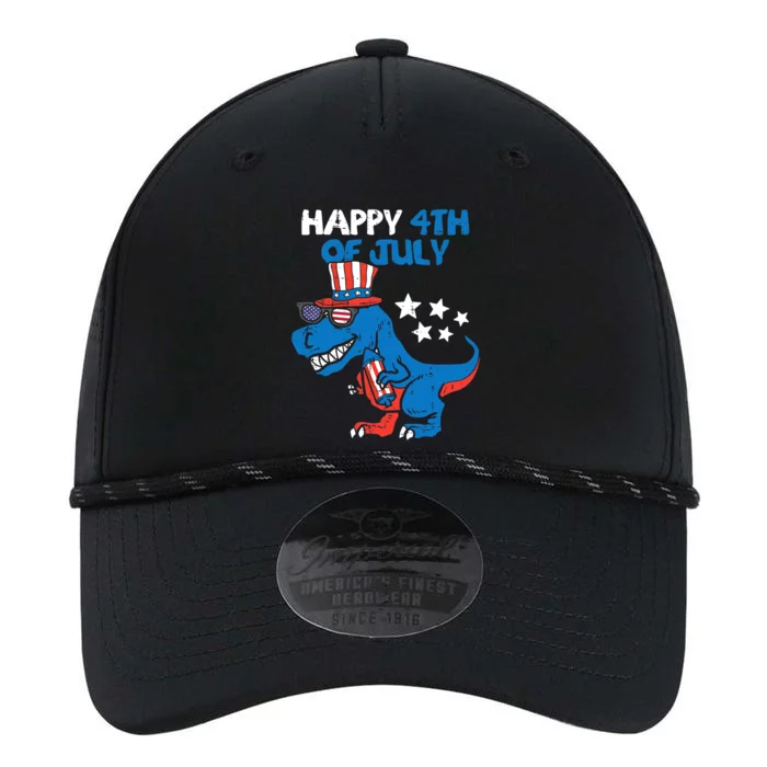 Kids Happy 4th Of July Trex Dino Dinosaur Funny Gift Performance The Dyno Cap