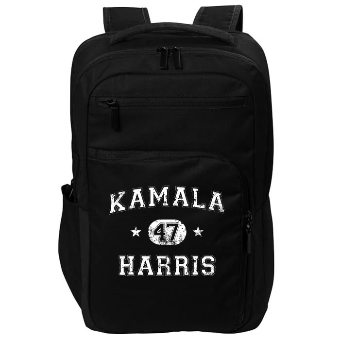 Kamala Harris 47th President Vintage Varsity Style 2024 Impact Tech Backpack