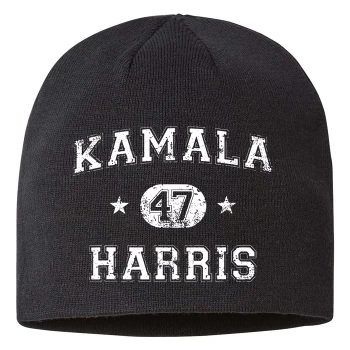 Kamala Harris 47th President Vintage Varsity Style 2024 8 1/2in Sustainable Knit Beanie